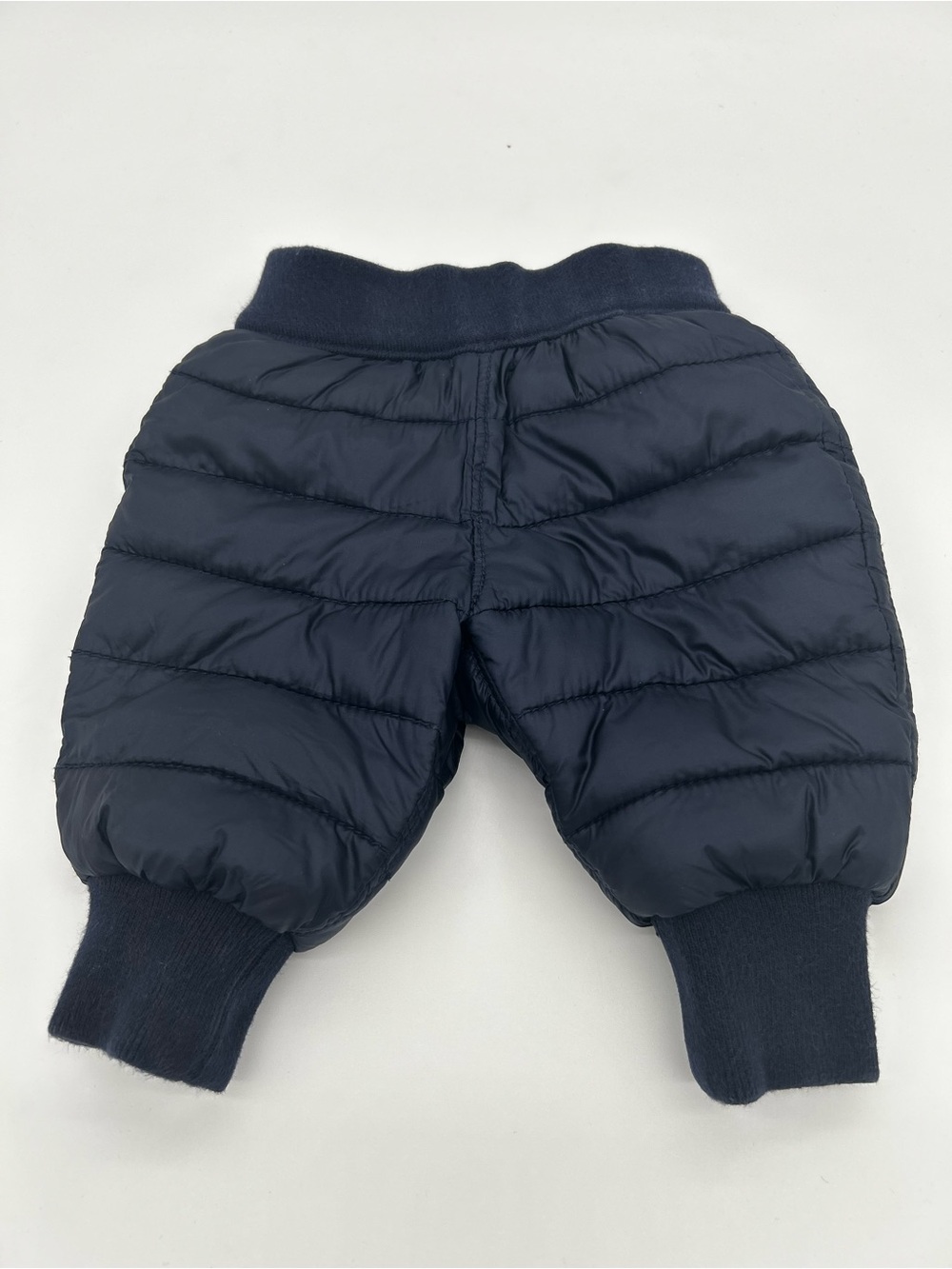 Baby GAP Navy Quilted Puffer Diaper Cover Pants Size 0-3 Months